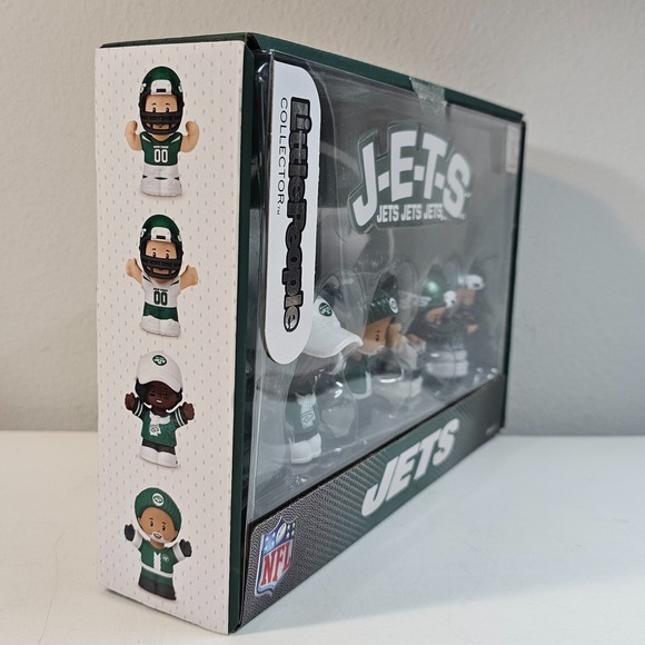 Fisher Price Little People NFL The New York Jets 4 Figure‎ Collector Set - Picture 3 of 6